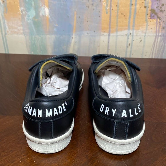 Adidas Consortium UNOFCL X Human Made Core Black/ Off White Mens Black 6.5 - Picture 3 of 8